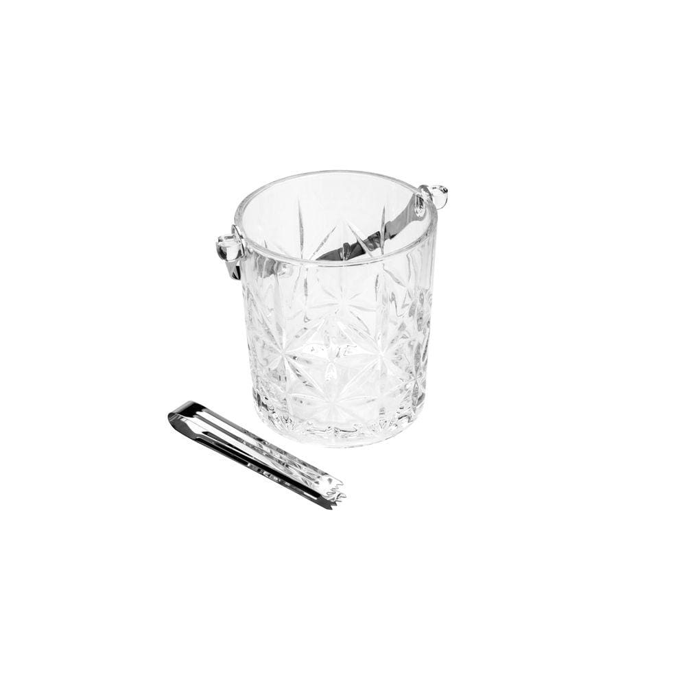 Balde p/ Gelo Vidro com Alça e Pegador Romano - Wolff