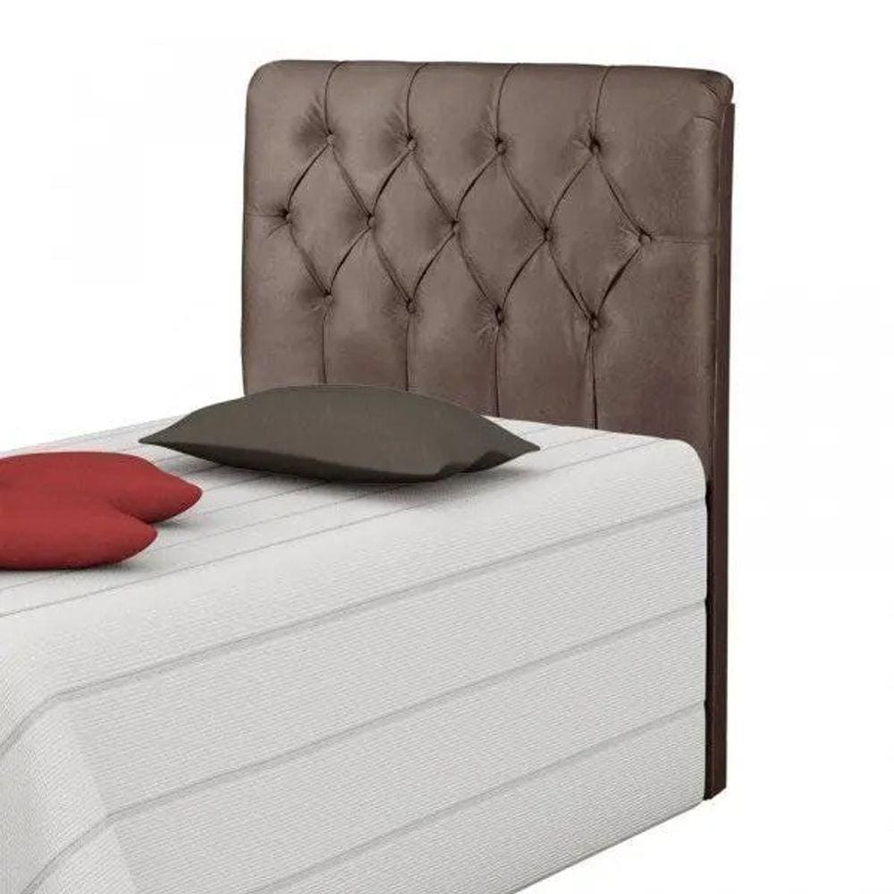 Cabeceira Box Grécia Solteiro 90cm Chocolate