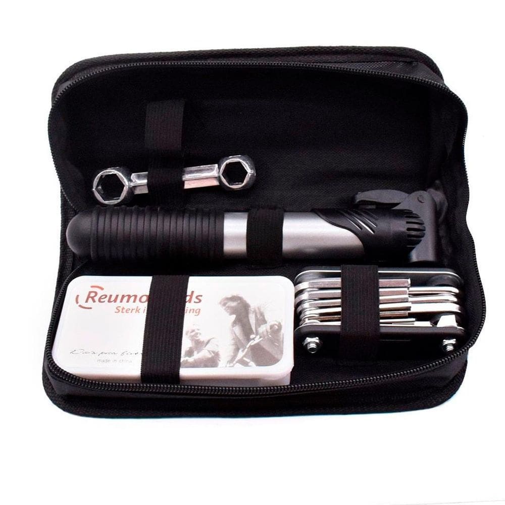 Kit Ferramenta Bike Bolsa Chave Bomba Remendo Reparo Seguro