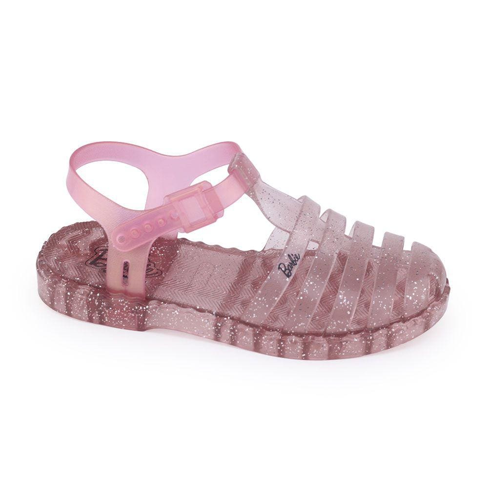 Sandália feminina infantil Barbie 22459 brilho Grendene