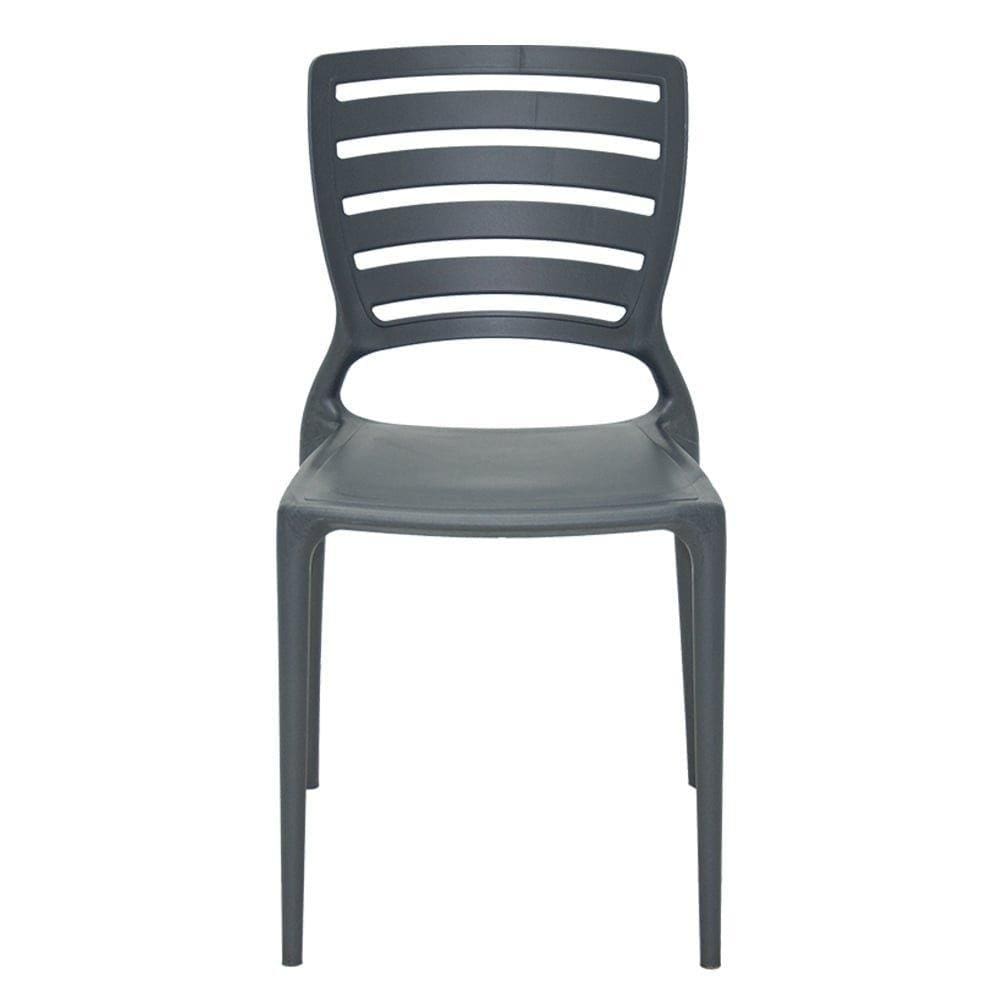 Cadeira Tramontina Sofia com Encosto Vazado Grafite