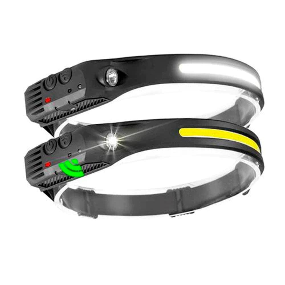 Lanterna Cabeça LED com Sensor On/Off B-Max 5 Modos Prova d`Água Carregador USB