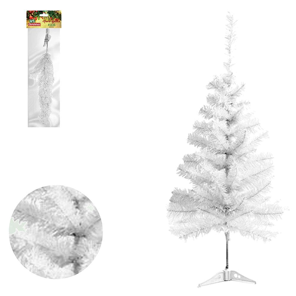 Arvore Natalina Branca 0,90Cm 70 Galhos