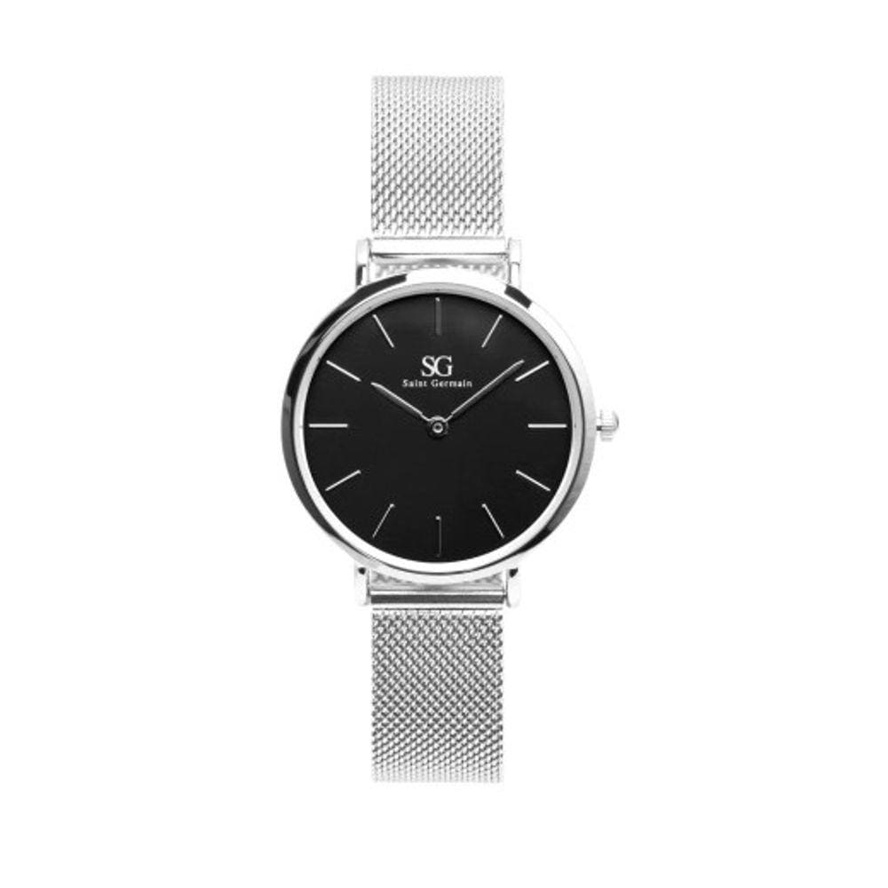 Relógio feminino Harlem Black Silver 32mm-Saint Germain