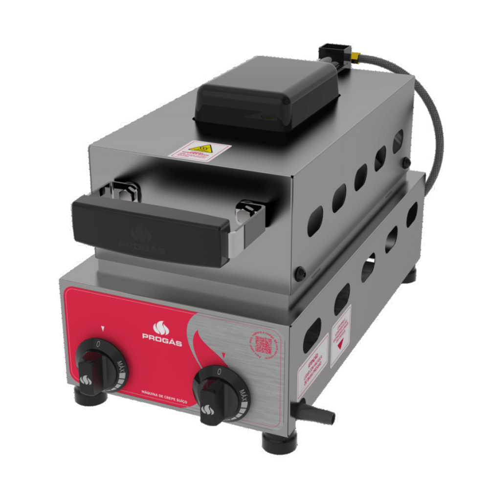 Máquina de Crepe Suíço 6 Cavidades Progás a Gás PRK-60 G STYLE