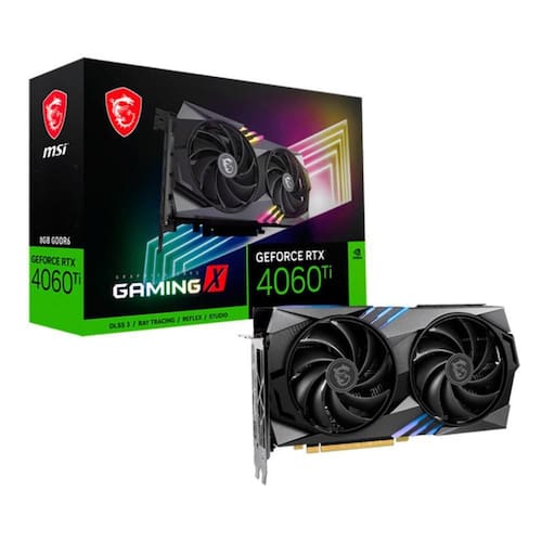 Placa de Vídeo RTX 4060 TI GAMING X 8G MSI NVIDIA GeForce, 8 Menor preço em Placa de Vídeo RTX 4060 TI GAMING X 8G MSI NVIDIA GeForce, 8