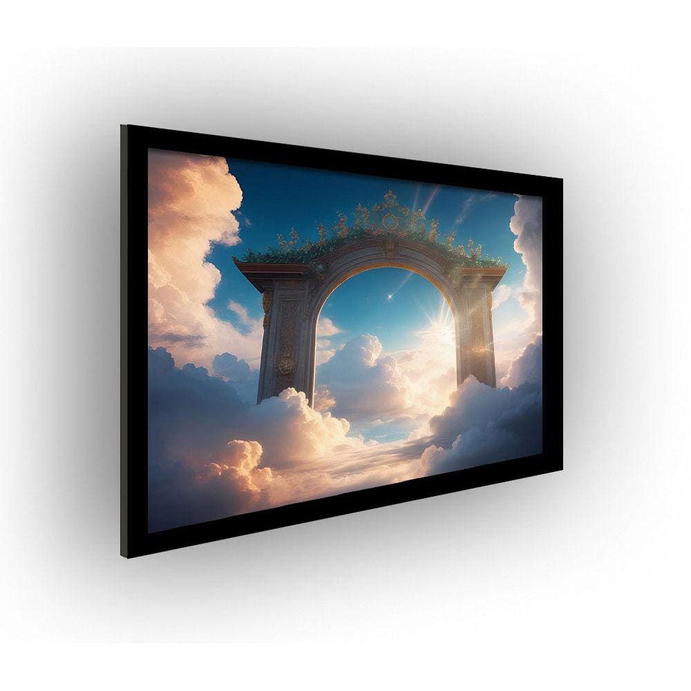 Quadro Decorativo MDF 20x28 c/ Moldura Portões do Paraíso
