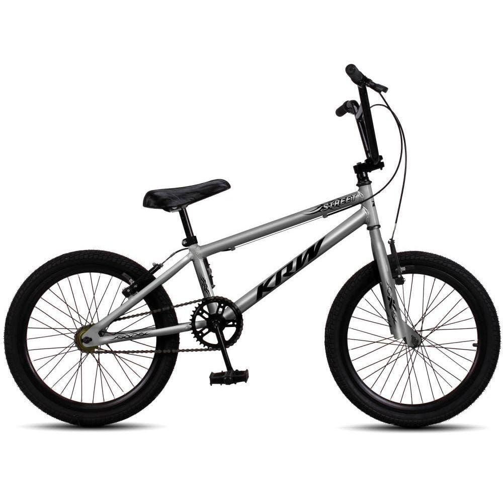 Bicicleta Aro 20 KRW BMX Cross V-Brake Sem Marchas