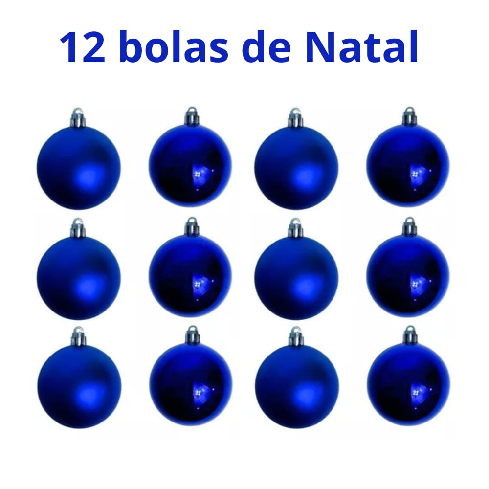 Produto Kit de Decoração Bolas Natalina - 4 Cores