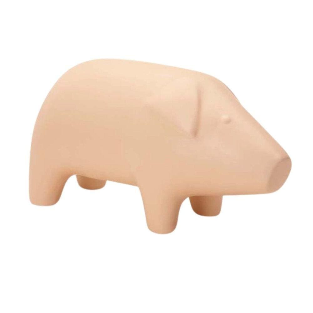 Escultura Porco Em Ceramica 16Cm