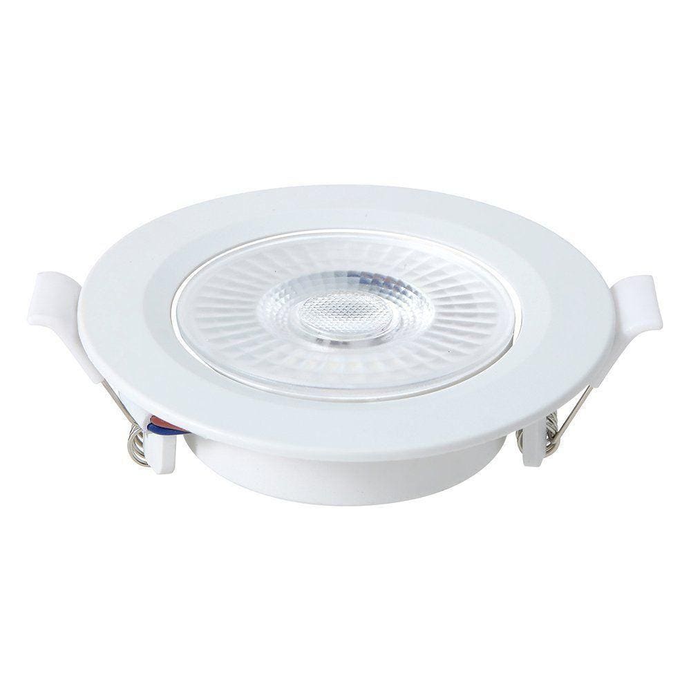 Spot Led Embutido Redondo 3w 3000k Branco Blumenau Branco - Bivolt