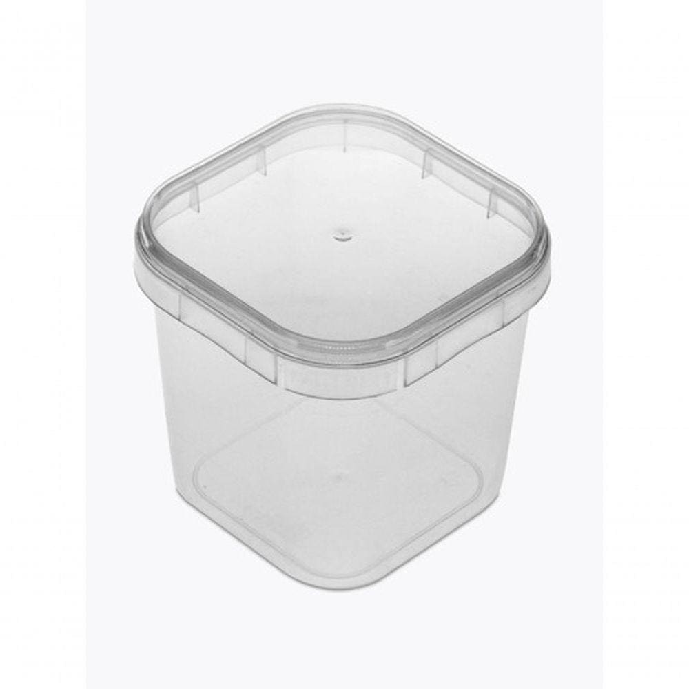 Bolo No Pote Quadrado 220ml C-50 Unidades Plast.
