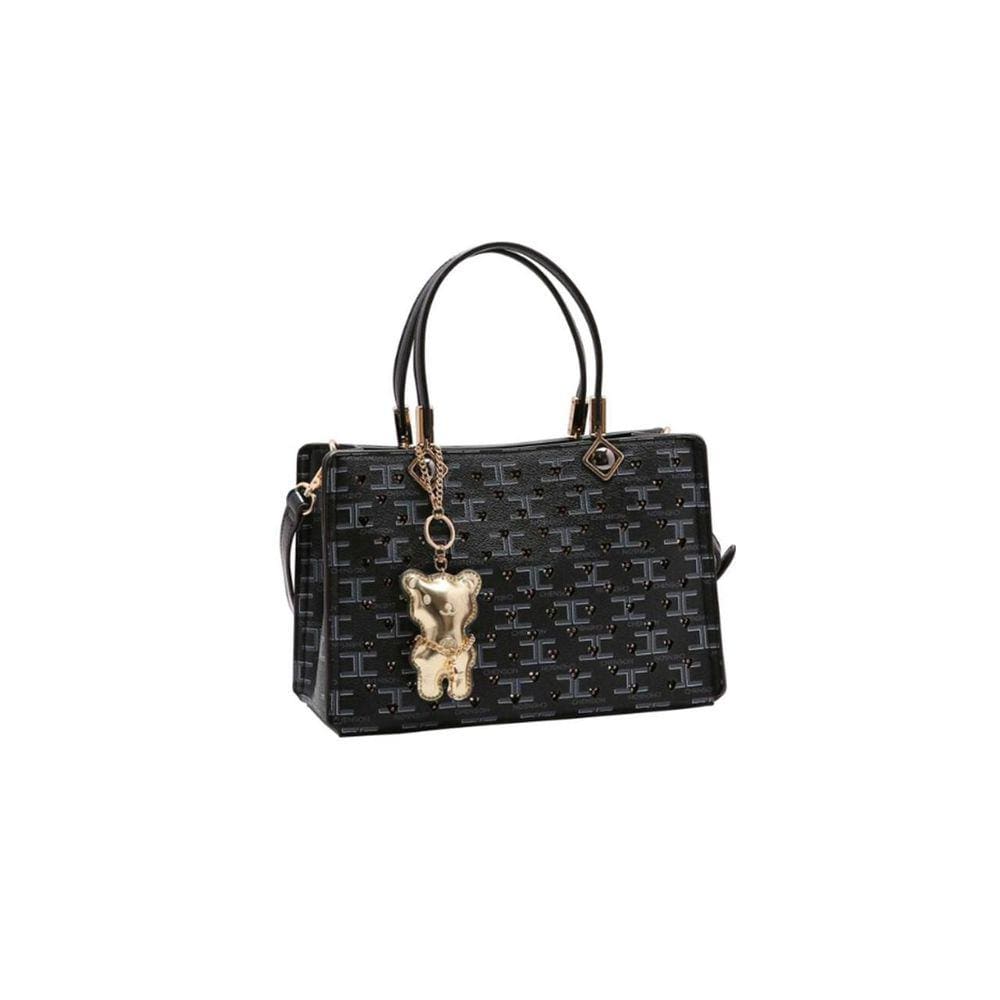 Bolsa Chenson Monograma Cristal Com Divisórias Preto