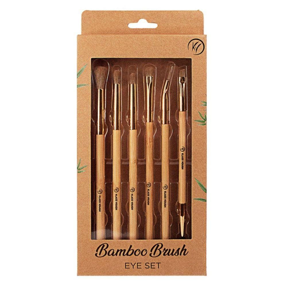 Kit Pincéis Klass Vough - 6 pincéis olhos, bambu e sintéticos