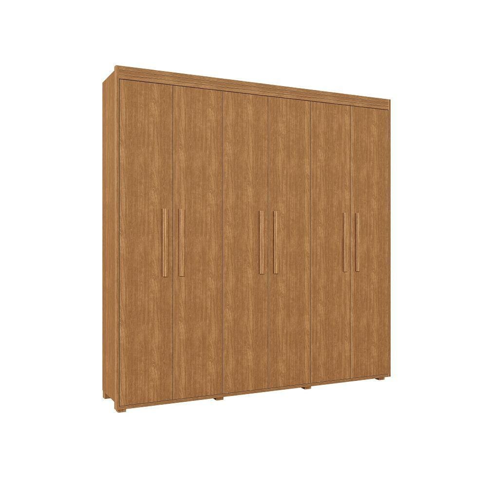 Guarda Roupa de Casal Milão MDF 6 Portas Camas Fênix
