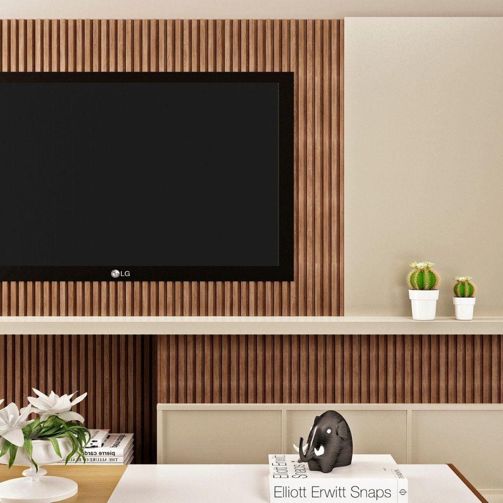 Painel Ripado em Barra 285x6,25cm 0,35m² Casa Grassi Carvalho