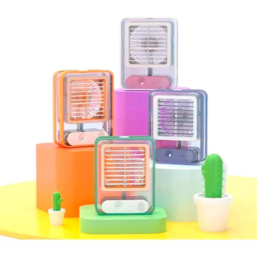 Mini Umidificador Ar Portátil Purificador Usb Ventilador