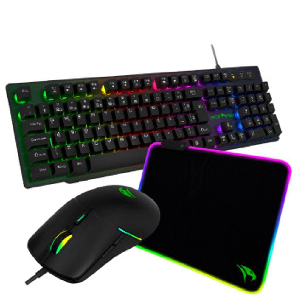 Combo Teclado Mouse Mousepad Naja Vivensis - 417