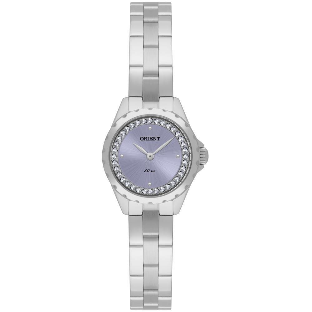 Relógio Orient Feminino Prateado 22MM 50m À Prova D`Água