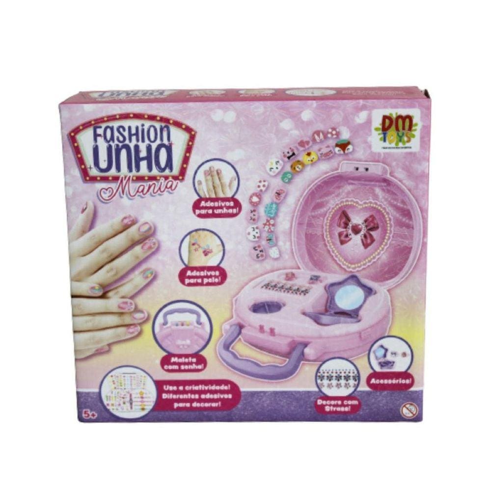Maleta Fashion com Acessórios para Unha - Dm Toys 6569