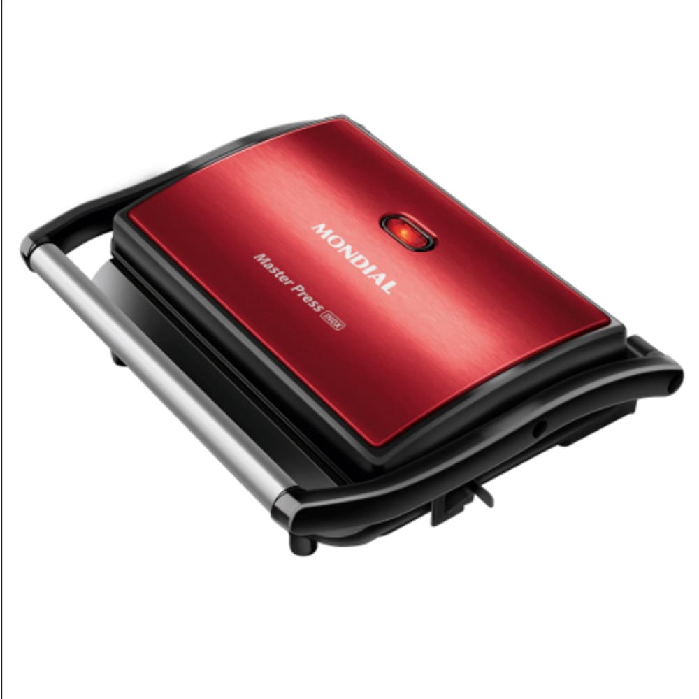 Grill PRESS Mondial Ceramic 1000W PG-01-RC - 2222-01 VERMELHO/PRETO 110 VOLTS