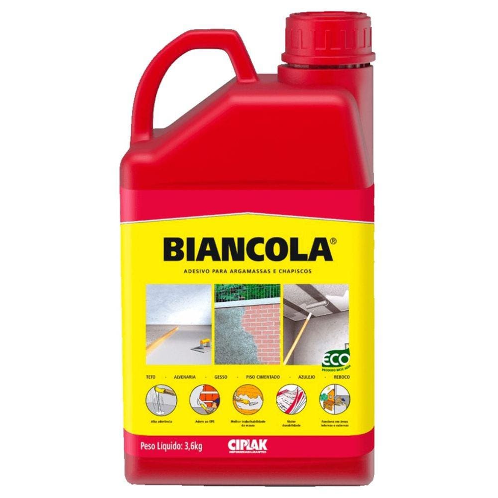 Biancola Adesivo P/ Reboco E Gesso Ciplak 3.6Kg Sika
