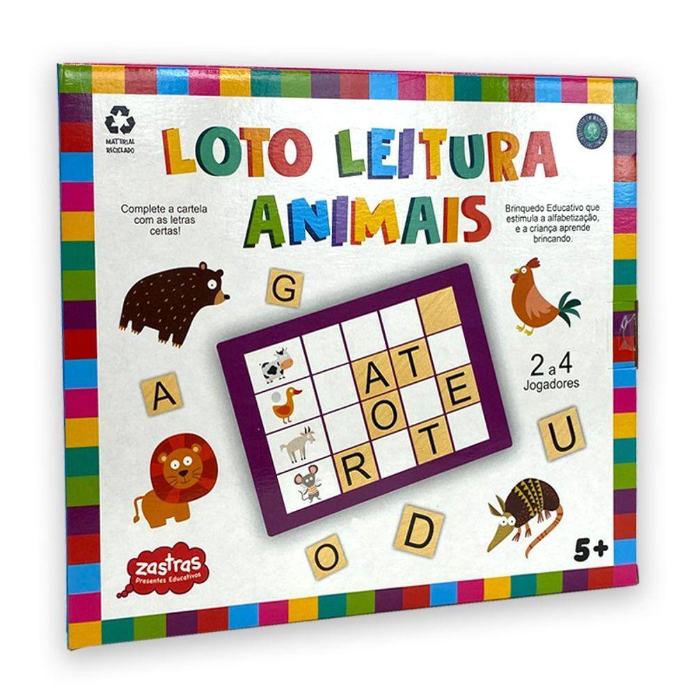 Carlu Brinquedos - Loto de Desenhos e Rimas Jogo Educativo, 5+ Anos,  Multicolorido, 1794