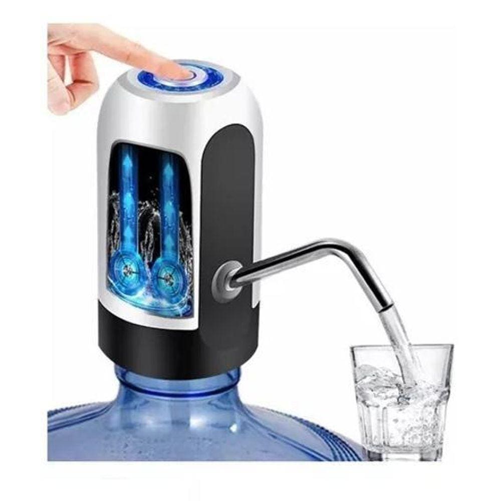 Bomba Elétrica p/ Galão Água - Bateria 7 Galões - Bivolt