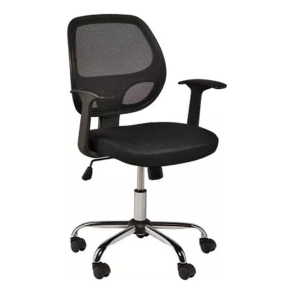 Cadeira Ergonómica Verona - Ajustável e Resistente - Preto