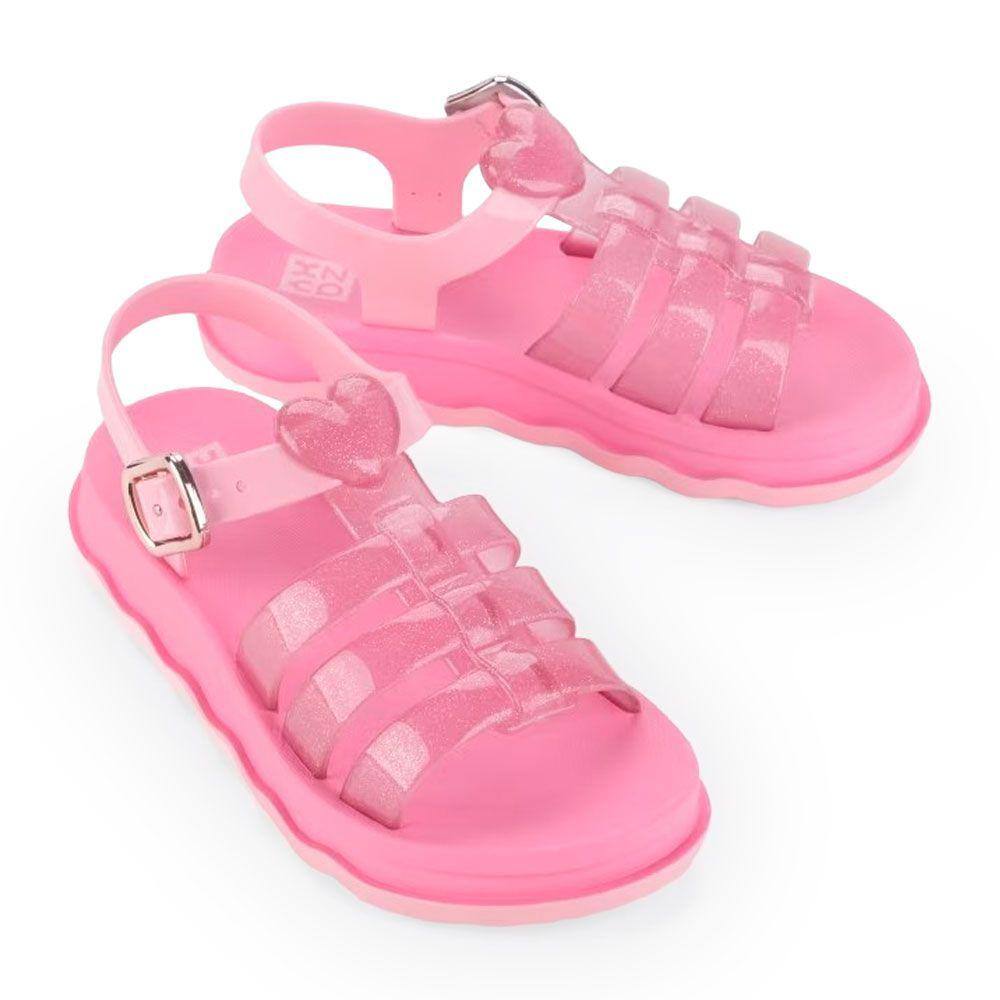 Sandália infantil mna Zaxy 18968 Grendene Power love Glitter