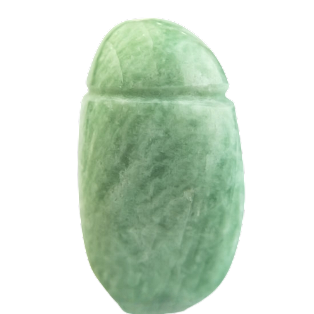 Pingente Pedra Rolada Amazonita Difusor Aromaterapia Ranhurado
