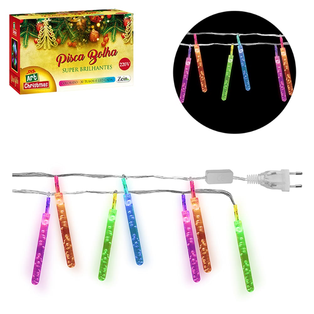 Pisca Bolha De Led Colorido Rgb 220V
