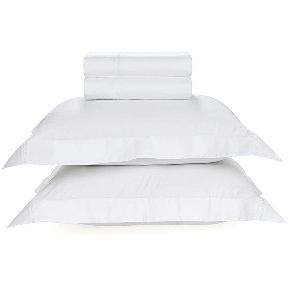Jogo de Cama Karsten Stela 270 Fios 4 Peças Queen Branco