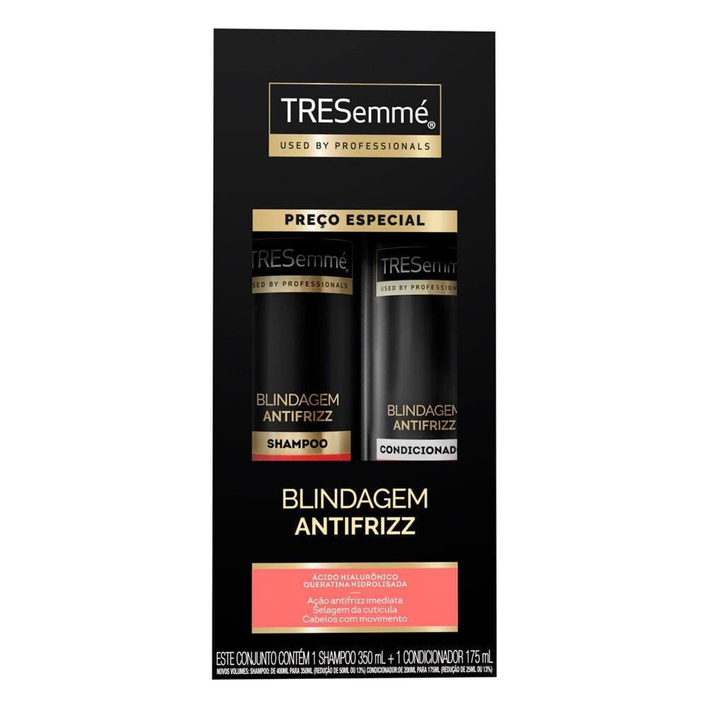 Kit Shampoo 350ml + Condicionador 175ml Blindagem Antifrizz Tresemmé