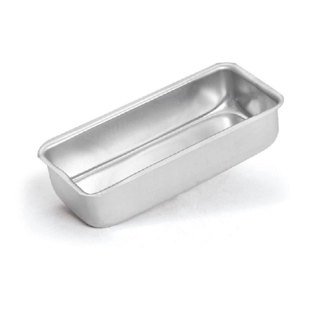 Forma De Alumínio Para Pão N3 Retangular 28x12x4,5 Assadeira