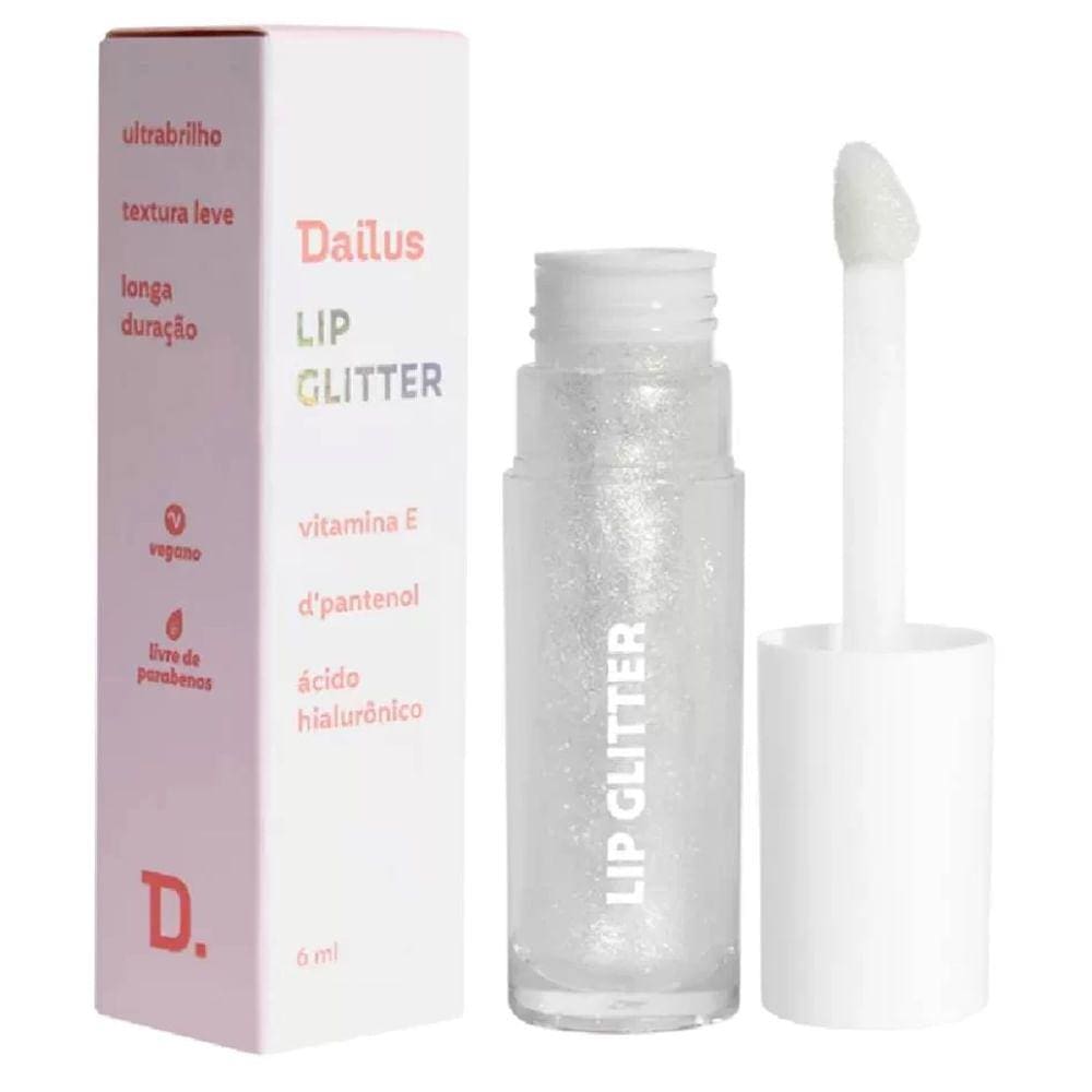 Brilho Labial Dailus Lip Gloss Com Glitter Holo Bomb