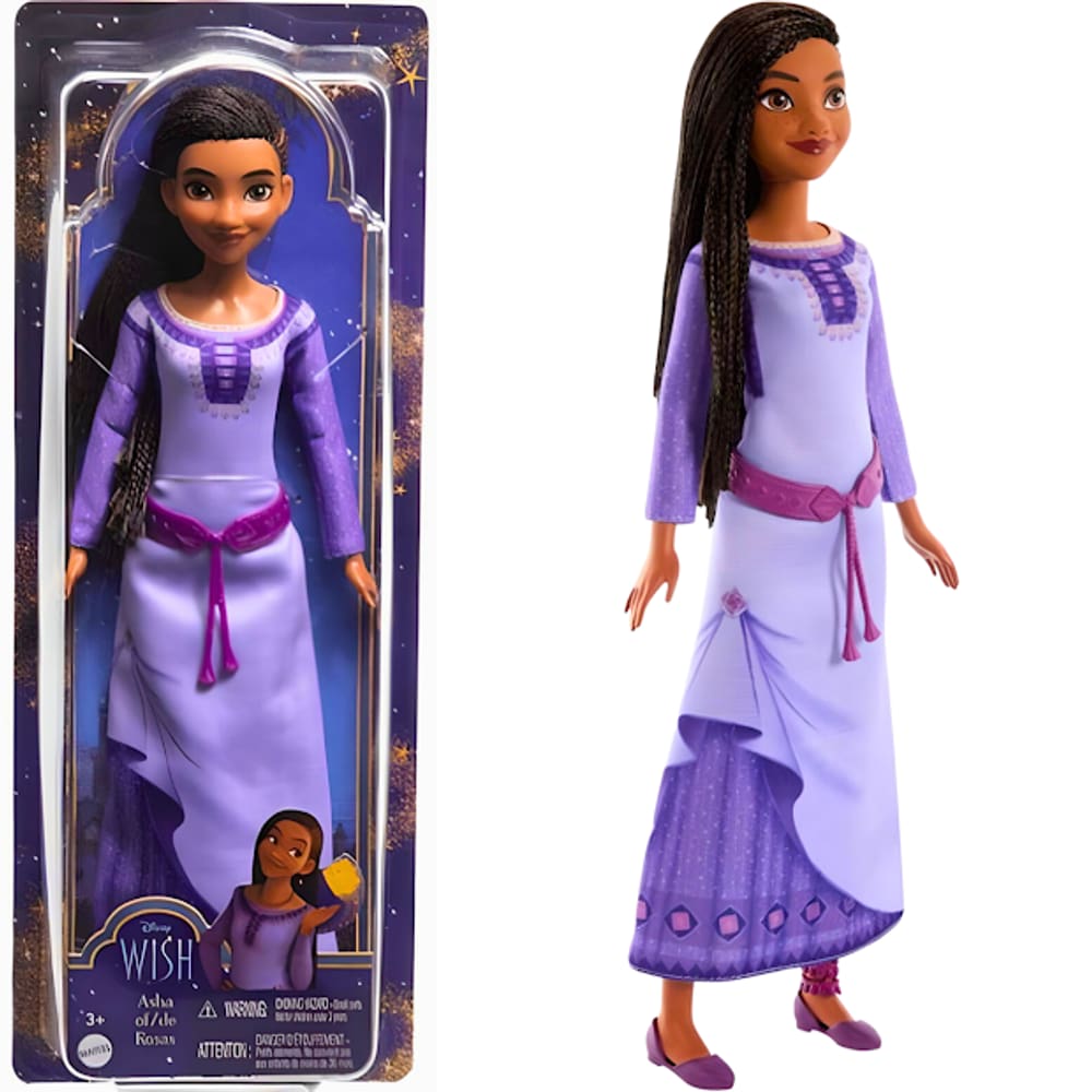 Boneca Disney Asha De Rosas Filme Wish HPX23 Mattel