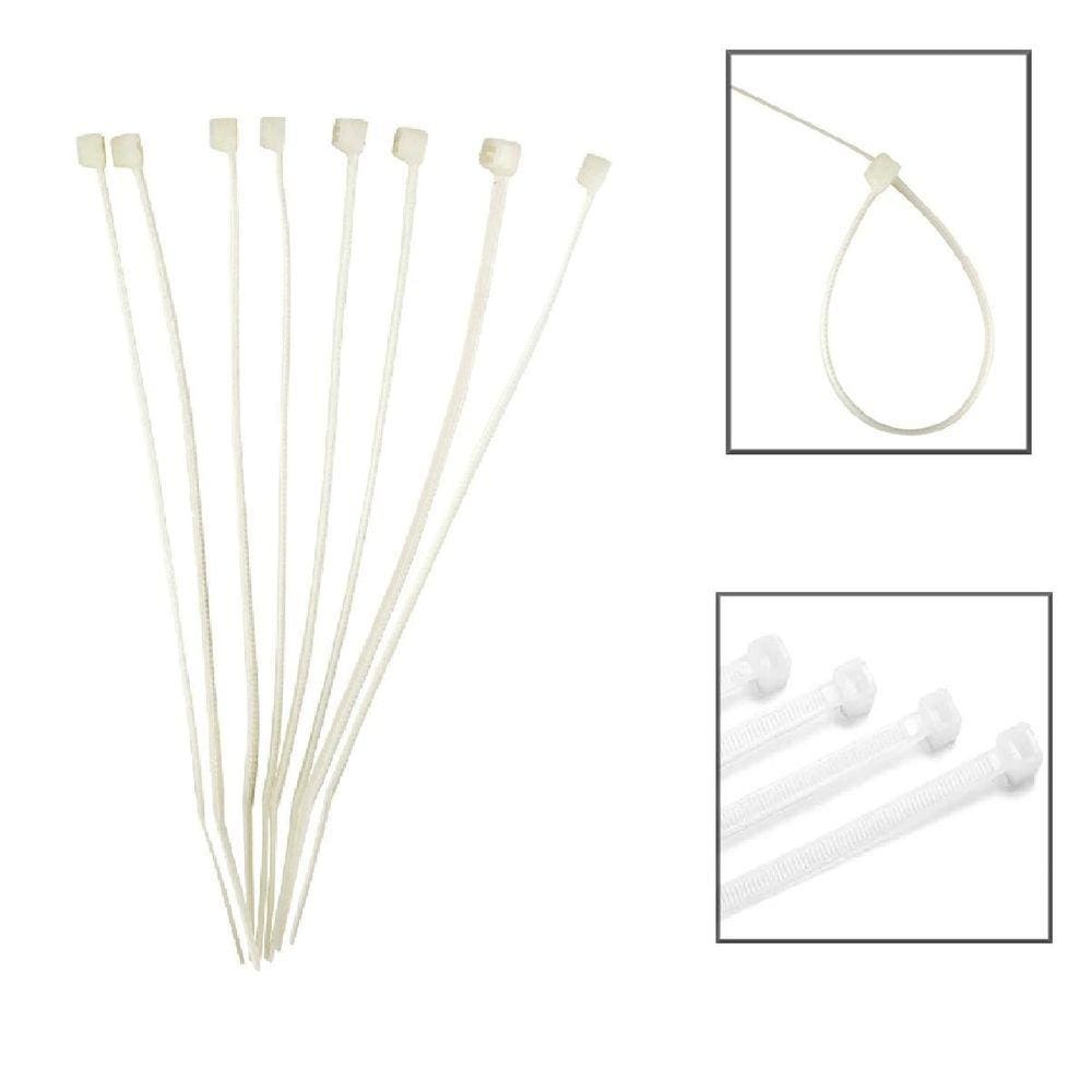 Abraçadeira Nylon 4,8x300mm - Marca EDA 9LK - Branco