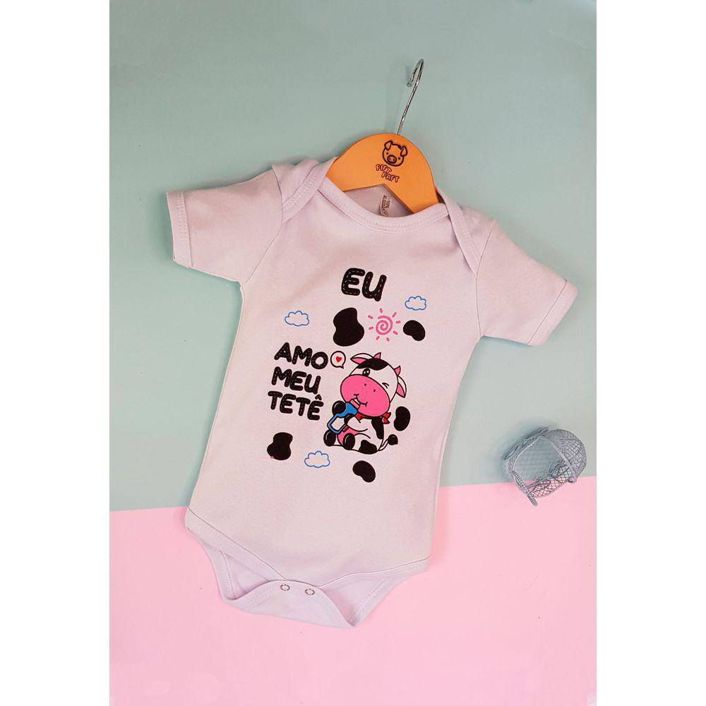 Body Bebê Estampado Tematico vaquinha
