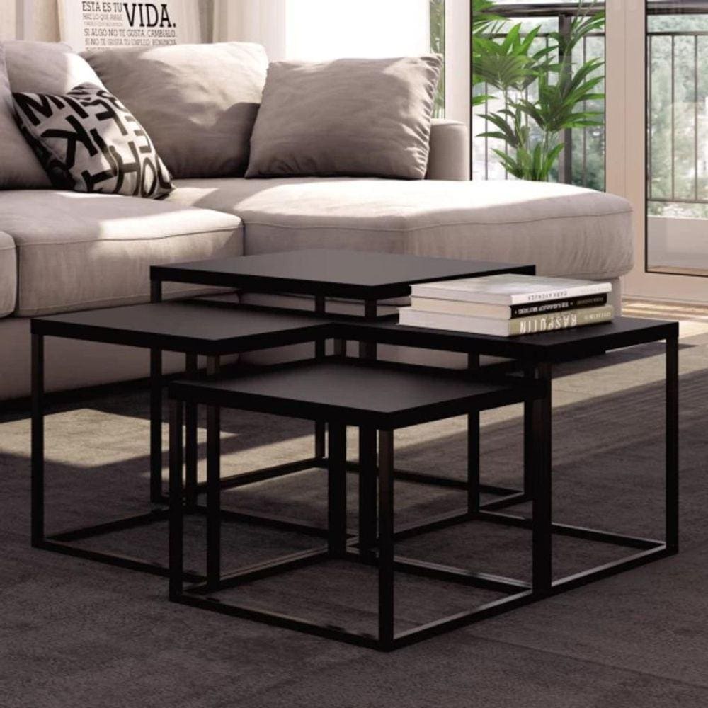 Conjunto 4 Mesas Quadrada Cube
