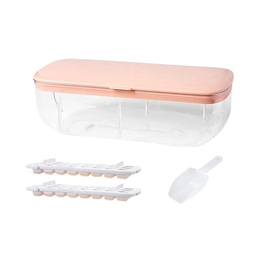 Pote De Gelo 2 Em 1 - Rosa - Plástico - 9Cm X 25Cm X 8Cm