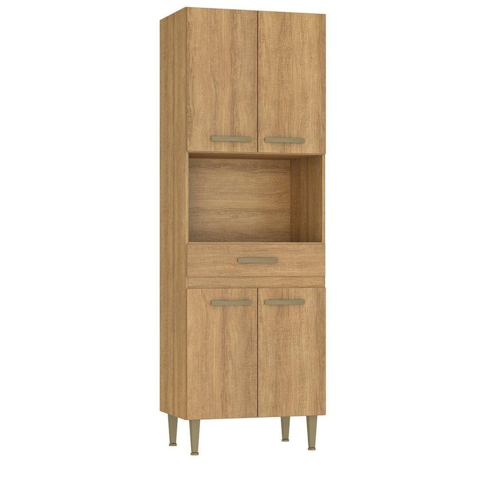 Paneleiro para Forno 70cm 4 Portas 1 Gaveta Mel