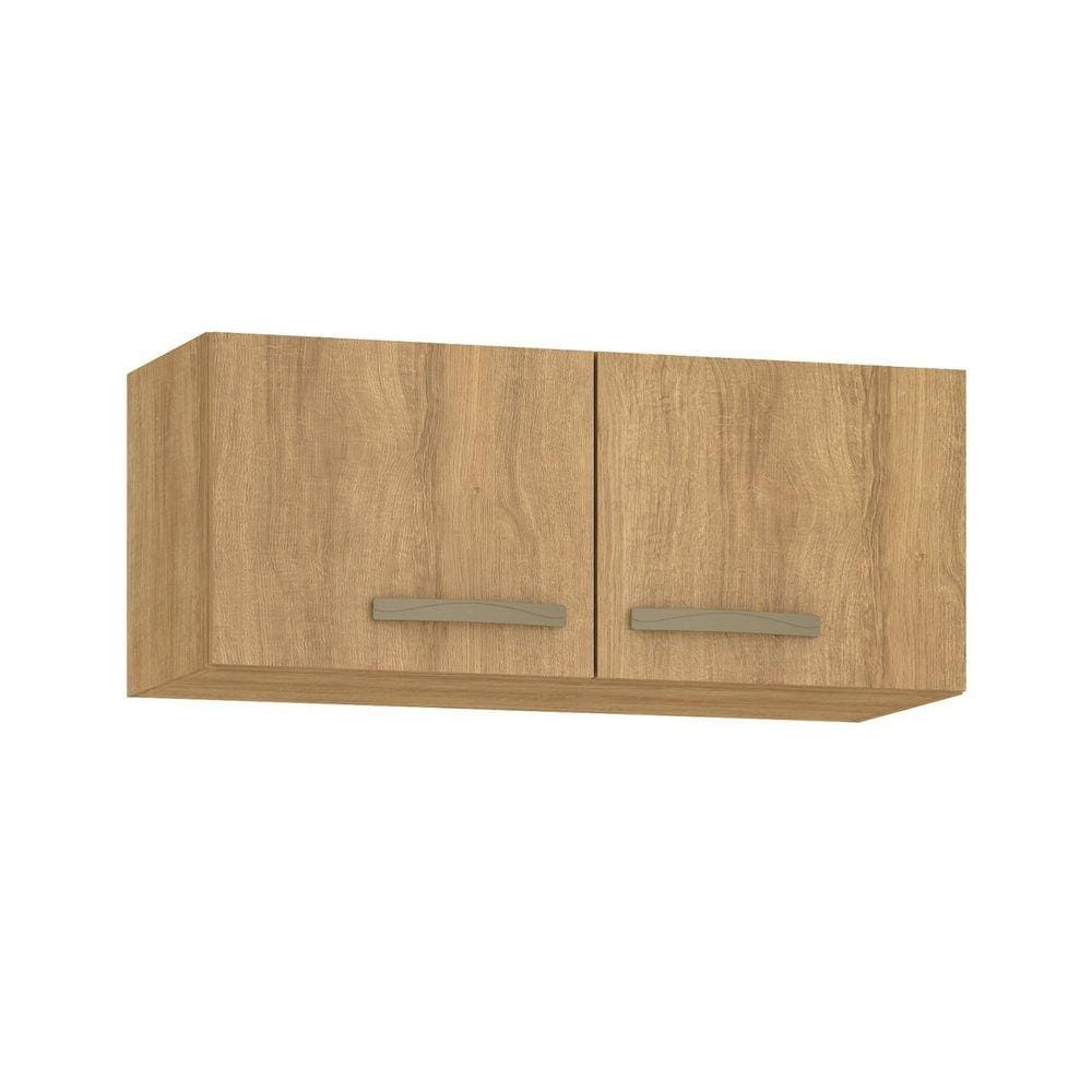 Armário Aéreo para Cozinha 80cm 2 Portas Suprema Mel