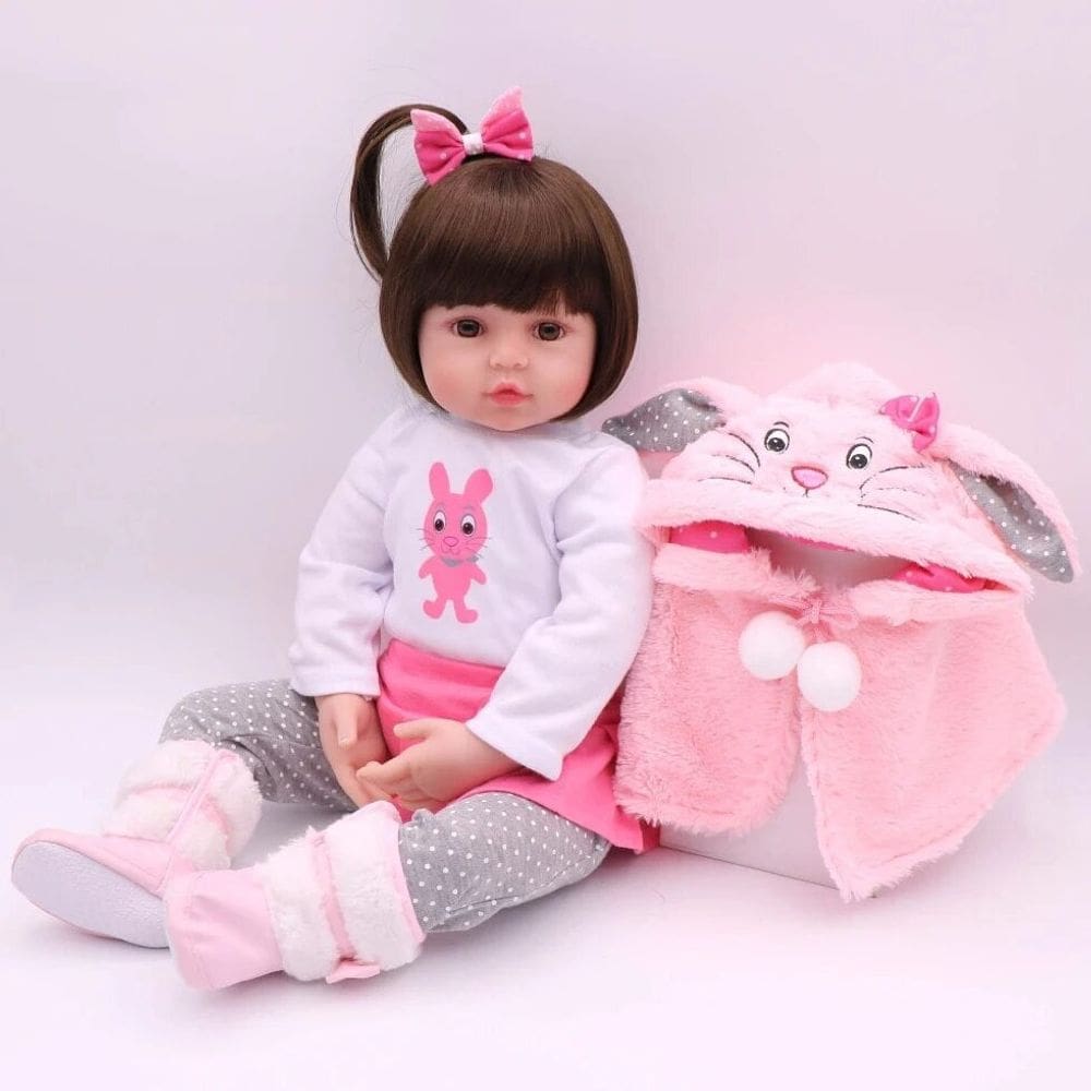 Boneca Bebe Sweetie Reborn (r) Raposinha Silicone Doll- 48cm