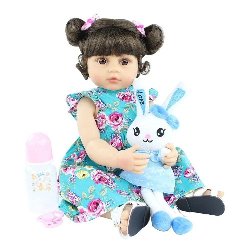 Boneca Bebe Sweetie Reborn (r) Raposinha Silicone Doll- 48cm