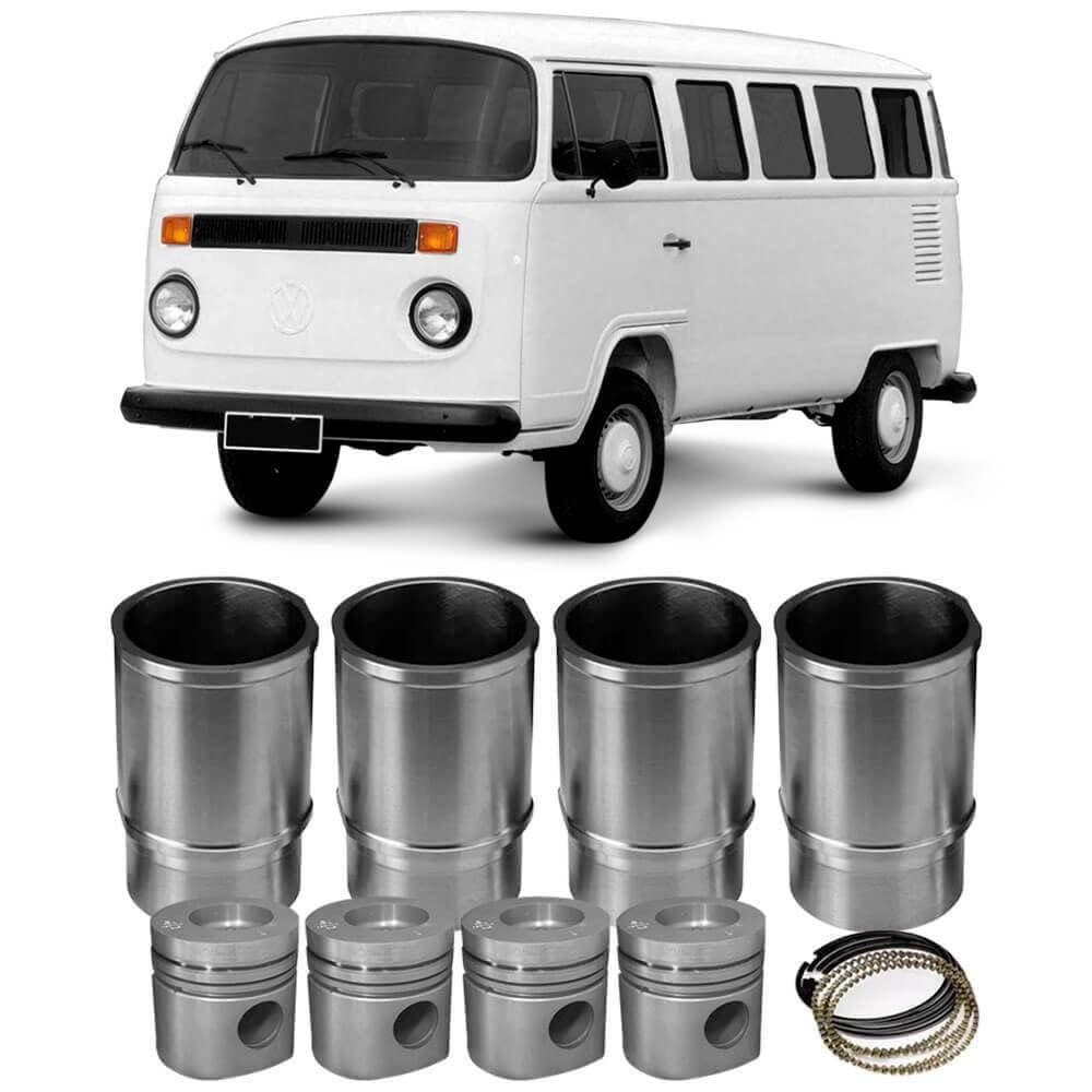 Kit Motor Camisa Pistão Anel Kombi 85 A 2006 Original Mahle