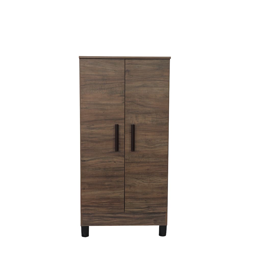 Armário Organizador Sapateira Slim 2 portas - Rústico