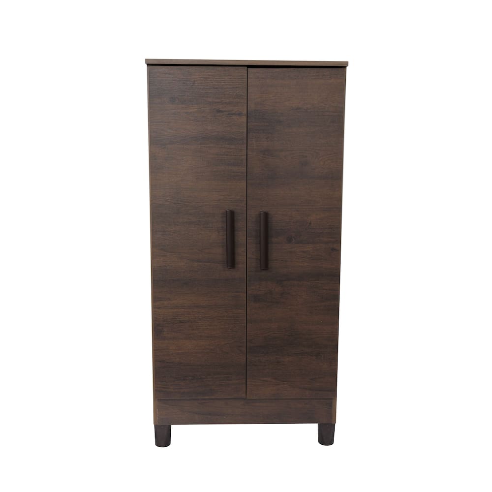 Armário Organizador Sapateira Slim 2 portas - Café