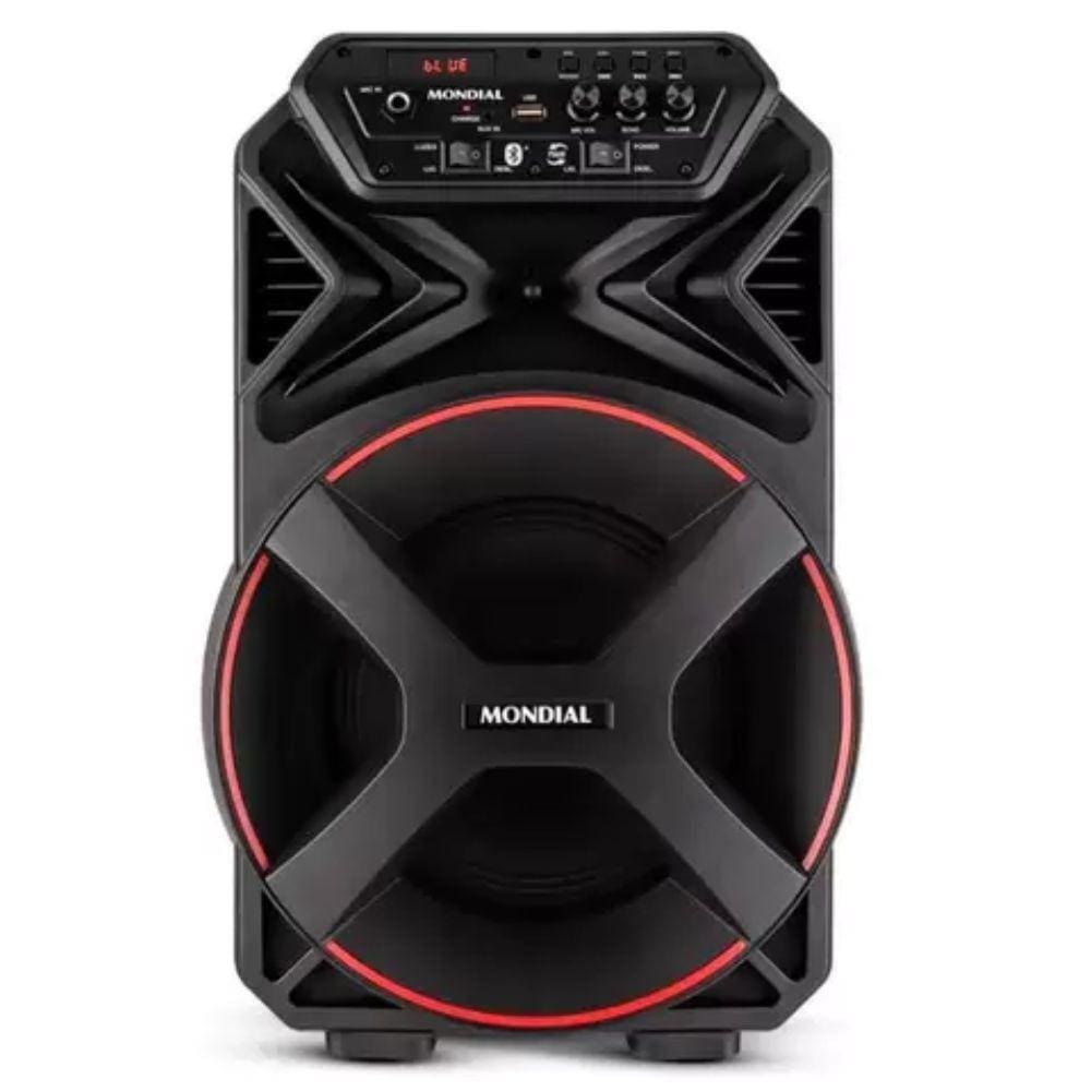 Caixa Amplificada Mondial 250W Bluetooth Recarregável CM-250