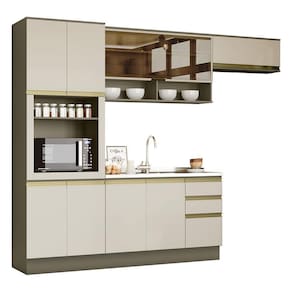 Cozinha Completa 4 Peças Connect com Torre Quente e Rodapé - Móveis Henn